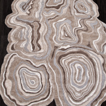 Ковер 00841C - GREY / BROWN - Прямоугольник - коллекция SAFIR