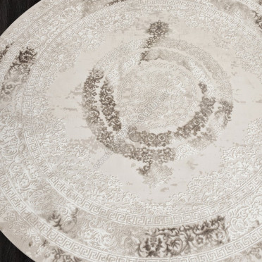 Ковер 04087A - BROWN / BROWN - Круг - коллекция ARMINA