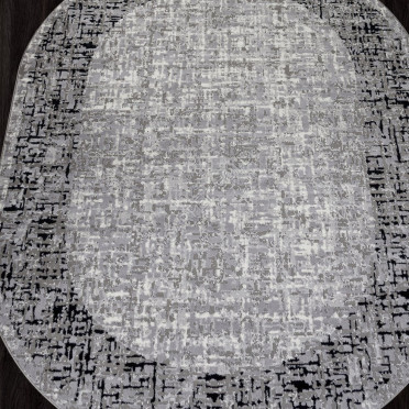 Ковер F292 - DARK GRAY - Овал - коллекция PALERMO