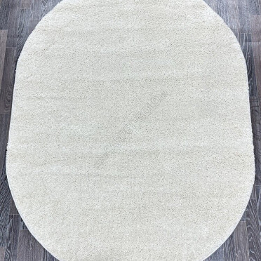 Ковер овальный с ворсом 42300_48222 кремовый