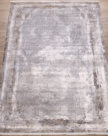 Ковер турецкий M298D Olimpos (Акрил, Эвкалиптовый шелк, бежевый, серый)