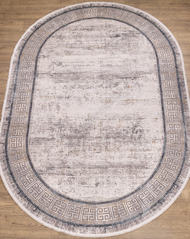 Ковер турецкий M220A Olimpos (Акрил, Эвкалиптовый шелк, бежевый, серый)