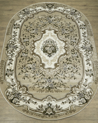 Ковер российский 22414-29766 Круиз (Хит-сет, бежевый) овальный