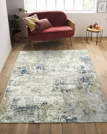 Ковер бельгийский 520297777 Canyon (PP Heatset Высокоплотный, серый, кремовый)