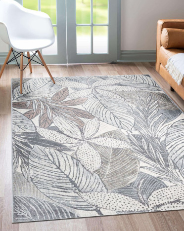 Ковер бельгийский 637276797 Argentum Platinum (PP Heatset Высокоплотный, серый)