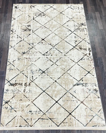 Ковер турецкий B022A FESTIVAL (Полиэстер, бежевый, кремовый)