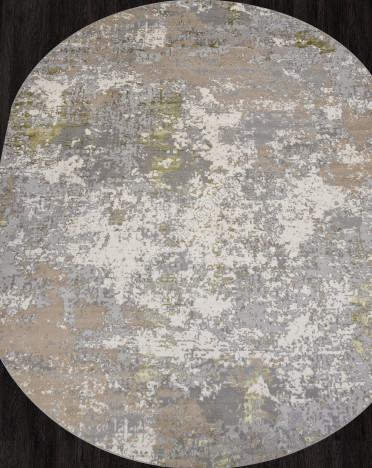 Ковер российский F163 LIMAN (Полиэстер, бежевый, зеленый, серый)