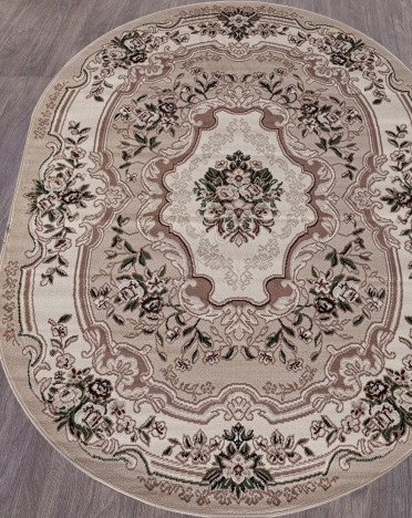 Ковер российский D017 GAVANA (Полипропилен, бежевый) овальный