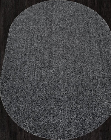 Ковер российский Меринос SOFIA T600 овальный (полипропилен, черный,серый)