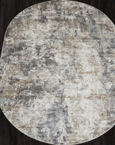 Ковер российский F149 TORNADO (Фризе, бежевый, серый)