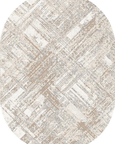 Ковер российский 32115-30356 Тач (Фризе, бежевый) овальный
