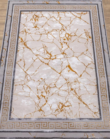 Ковер российский 20417-25542 Прима (Полиэстер, бежевый, серый)