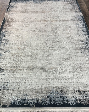 Турецкий ковер Atlantik Hali Deco 10135A (Полиэстер, синий, серый)