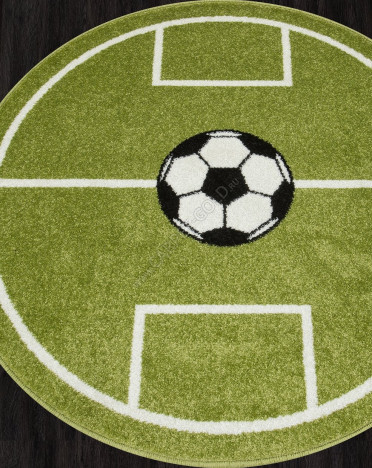 Российский ковер Меринос SMILE NC11 (Фризе, зеленый)