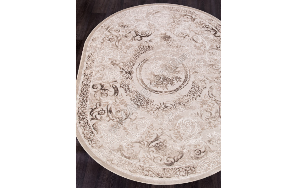 Ковер турецкий овальный 03701A BROWN - коллекция ARMINA