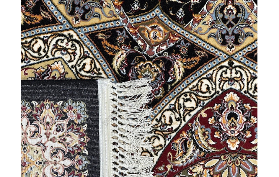 Ковер турецкий Абришим 3809A navy прямоугольный