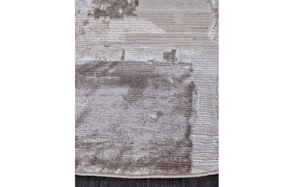 Ковер турецкий круглый 03710A BROWN - коллекция ARMINA