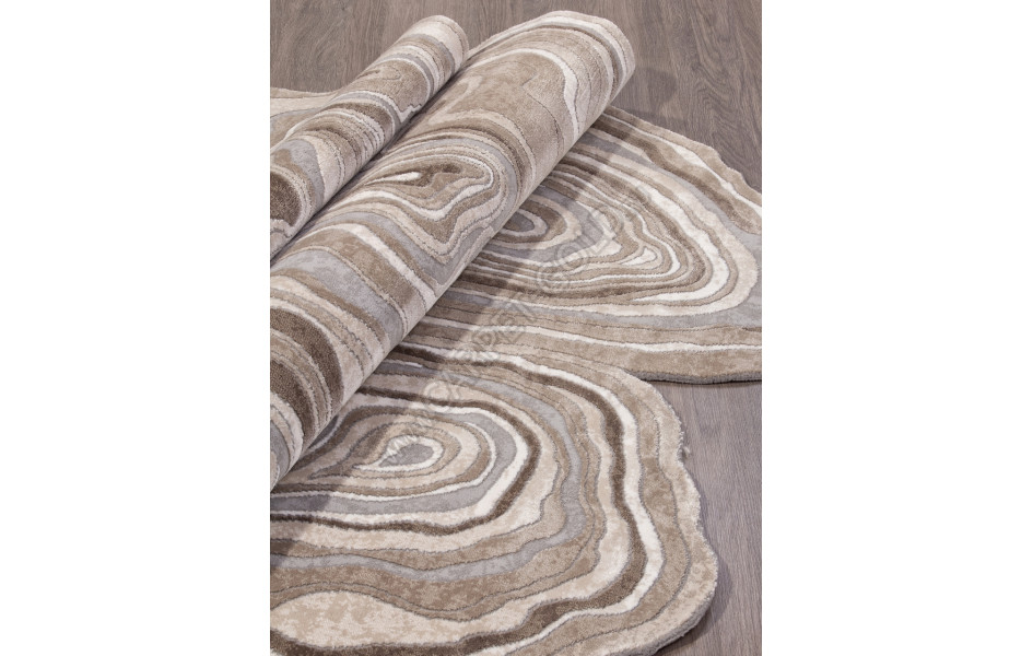 Ковер 00841C - GREY / BROWN - Прямоугольник - коллекция SAFIR