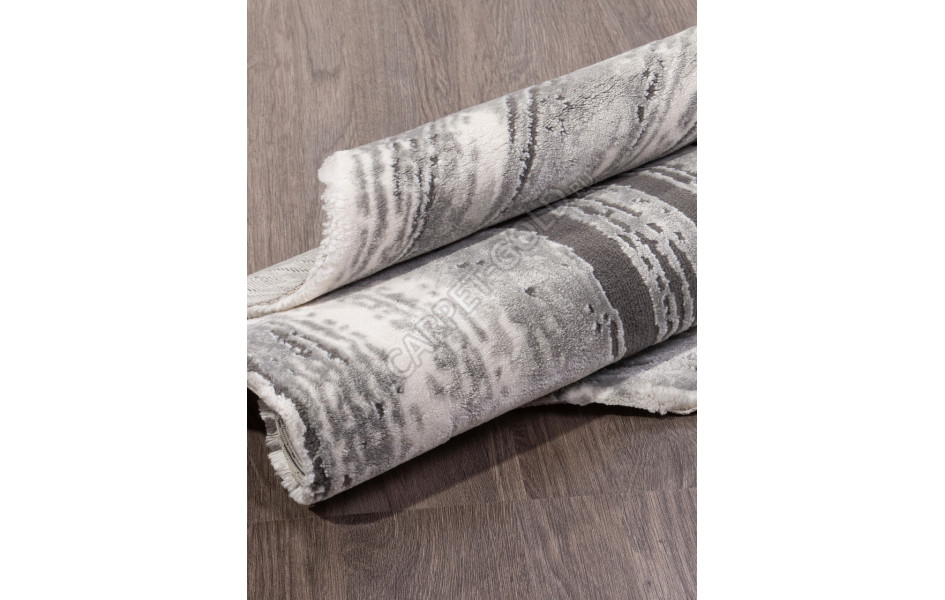 Ковер 00843G - GREY / GREY - Круг - коллекция SAFIR рисунок круги