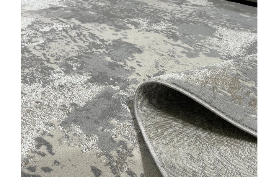 Ковер комнатный на пол серый абстракция AC22