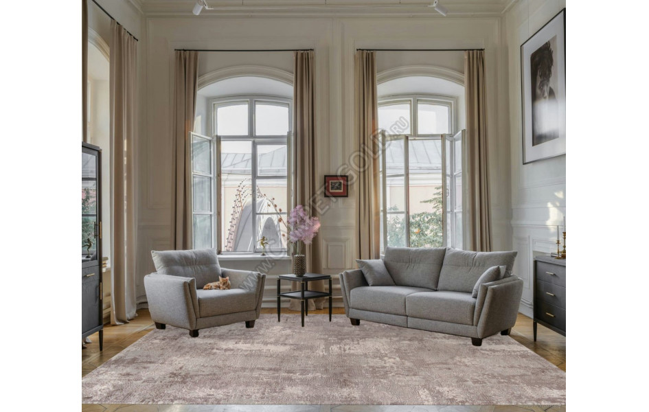 Ковер 38871 - 780 BEIGE / GREY - Прямоугольник - коллекция BRAND